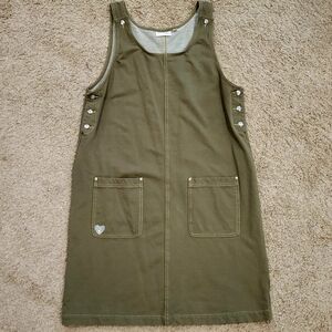 Olive Green Sleeveless Jumpsuit